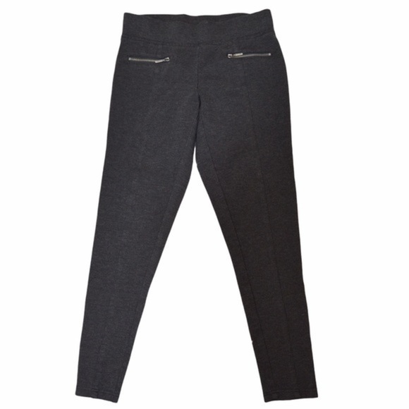 Matty M Ponte Crop Pants, Charcoal, X-Small - Picture 1 of 4